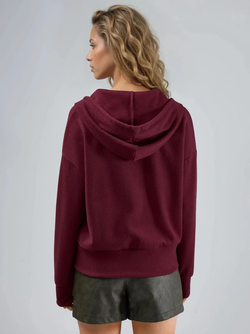 بوسيم BUSEM Hooded Zipper Jacket with Pockets